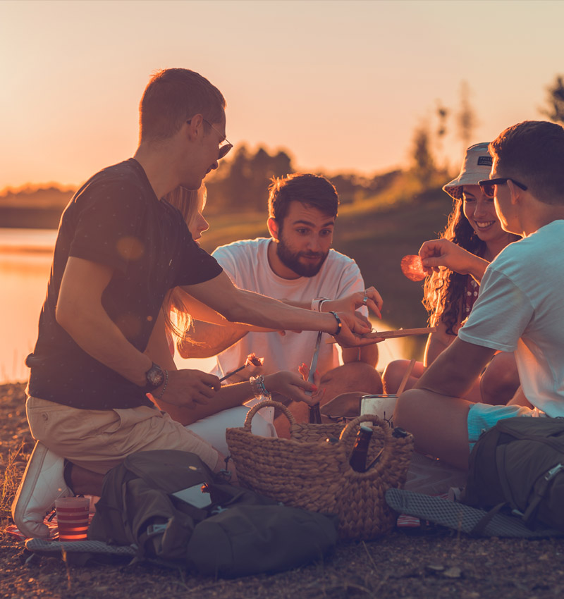 Fondue randonnée amis